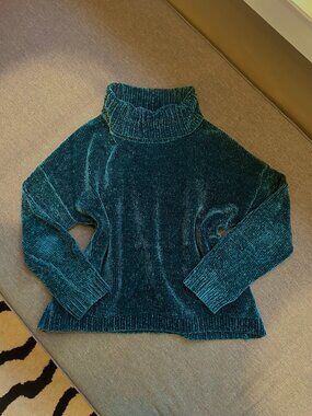 Time and Tru Women's Green and Blue Jumper